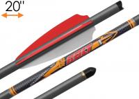Стрела арбалетная карбоновая Centershot Bolt 20", оперение Q2i Fusion X-2 3", латунный инсерт