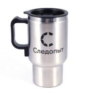 Автокружка "Следопыт" с подогревом от прикуривателя, 500 мл (PF-CWS-P20)