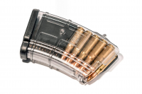 Магазин Pufgun  для ВПО-136/АК/АКМ/Сайга с сухарем, кал.7,62х39, 10-ти местный, прозрачный (MAG SGA762 40-10/TR)