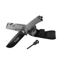 Нож туристический Ganzo G8012-GY сталь 7Cr17MoV, рукоять ABS-пластик, огниво, стропорез, точило