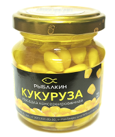 Насадка растительная консервированная Кукуруза Рыбалкин "Чеснок" 110 мл