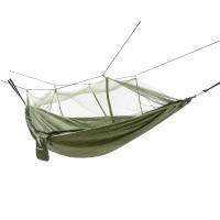 Гамак NISUS с москитной сеткой 140х260 см, вес до 150 кг., без планок, нейлон 210T (N-MH-GG)