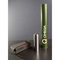 Газоразгруженный закрытый ДТК MG Ultra проточного типа OMEGA-5 для АК-74/АК-105/АК-200 кал.5,45 - нерж., L-160мм, п/п d-45мм, консол. размещ. 24х1,5R усилен.зубчат.трещотка 