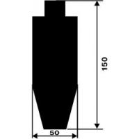 Мишень №8 "Ростовая фигура" 50х150 см, чёрная.