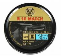 Пуля пневматическая "RWS R10 Match" пистолетная кал. 4,5 мм. 0,45 г (500шт.)