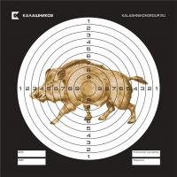 Мишень для пневматики "Кабан" 140*140, картон 