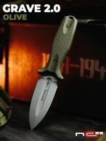 Нож-кинжал N.C.Custom Grave 2.0 сталь AUS-8, клинок StoneWash, рукоять Elastron