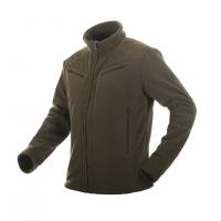Куртка мужская флисовая SHAMAN "WARM LAYER-380" цв.оливковый / OLIVE (S-516-0)