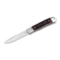 Нож складной автоматический Boker 01BP0029 Hidden Release Trapper Appaloosa Bone сталь D2, рукоять сталь/кость