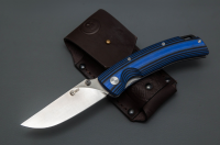 Нож складной Аляска из стали AUS-10, рукоять чёрно-синяя G10, Liner-Lock (65950)