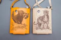 Фляжка в кожаном чехле 0,7 литра (артикул 57338)