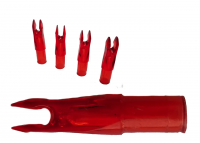 Хвостовик Centershot для лучных карбоновых стрел NOCK-C1, диаметр 5,9 мм, цвет красный 