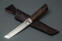 Нож Танто-2 кованный из стали Х12МФ, рукоять венге, притин дюраль (10808)