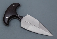 Нож тычковый Пиранья сталь 65х13, рукоять венге, клинок матирование (36428)