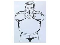 Мишень тренировочная "Террорист" 90х60 см