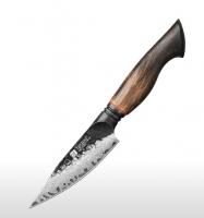 Нож кухонный овощной XINZUO Razor Sharp сталь Дамаск 67 слоёв, рукоять G10/белый дуб, угол заточки 15°