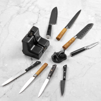 Набор точилок для кухонных ножей TSPROF Aprisa Fast + Gentle - V-подвод в 35˚, обдирка, #320 и #600 Грит (APRFSTGNT)