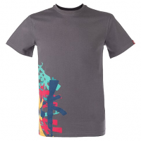 Футболка с принтом Автоматы; серая; 100% хлопок; размер XL (ОТК001430)