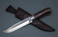 Нож Оборотень из кованой стали Х12МФ цельнометаллическая рукоять дюраль, венге (7906)