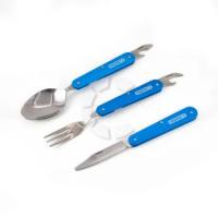 Набор складных столовых приборов "СЛЕДОПЫТ' в чехле - ложка, вилка, нож (PF-CWS-P51)