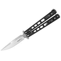 Нож бабочка Boker 06EX002 Balisong сталь 440С, рукоять G10, замок Spring Latch, клинок Satin