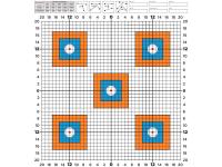 Мишень Выверка-5, 40х40см, 100 г/м