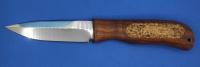 Нож плавающий КХО "Альфа" сталь ЭИ107 (40Х10С2М), рукоять дерево/пробка, ножны