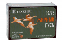 Патрон 12/76 Картечь 6,5 мм Жирный гусь Техкрим