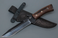 Нож Смерч сталь У8(углерод), рукоять венге, клинок оксидирование (38128)