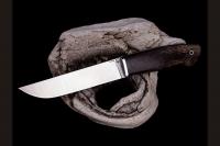 Нож туристический Таёжный сталь Х12МФ, спуски от обуха, рукоять стабилизированная карельская берёза