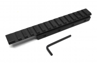 Планка переходная с планки "Ласточкин Хвост" на планку Weaver 150 мм с выносом