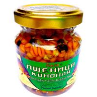 Насадка для ловли рыбы Fish.ka "ПШЕНИЦА-КОНОПЛЯ" Ассорти 110 мл 