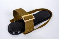 Крепление для охотничьих лыж (накладка, ремень носковой  брезентовый 45мм + ремень пяточный  брезентовый  12 мм)