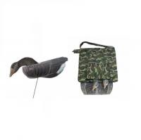 Комплект гусиных профилей "Гусь Серый" на флюгере (10 шт. + сумка )