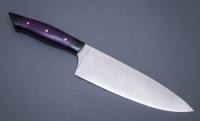 Нож кухонный "Универсал" сталь 95х18, ц/м рукоять, фиолетовая G10 (66236)