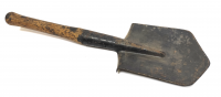 Лопата малая пехотная "образца ВОВ" с клеймом "1944,45" штампованное полотно, оригинал СССР 
