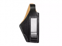 Кобура поясная Супер летняя ПСМ  кожа, черный  (110830033)
