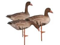 Чучело гусь белолобый Birdland, складное, на опоре, комплект: 2 сторожевых, 2 отдыхающих, 8 кормящихся (12 шт./уп.)