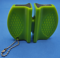 Точилка бабочка Т002 fine (керамика)/coarse(карбид вольфрама), цвет зелёный