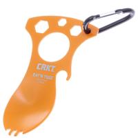 Инструмент туристический CRKT 9100TC Eat-N-Tool Tangerine сталь 3Cr13, цвет Оранж, 42 г
