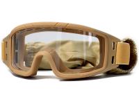Маска стрелковая ShotTime Puma, защитная, хаки, линза прозрачная (GST-037-KH-C)