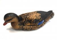 Чучело утки "Кряква спокойная", сминаемая резина