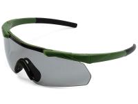 Очки стрелковые ShotTime Caracal  зелёные, линза серая (GST-035-AG-G)
