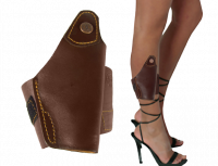 Кобура для ношения на голени Сюрприз ПМ  кожа, цвет  коричневый (110810035)