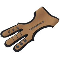 Перчатка для стрельбы из лука TopArchery неопрен, цвет коричневый, р.М (7-8 см)