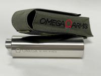 Газоразгруженный закрытый ДТК MG Ultra проточного типа OMEGA-12 для АК-12 и TR-3 кал. 5,45х39 - нерж.сталь, L-160мм, п/п d-45мм, крепление на байонет консол.типа