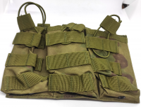 Подсумок для автомата АК - 3 магазина, цвет олива, система MOLLE