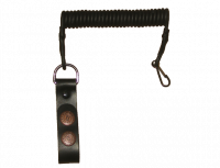 Ремень страховочный витой неперерезаемый / кожа / черный (140010033)