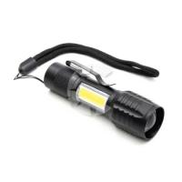 Фонарь ручной Сибирский Следопыт "АУР МИНИ" 1 LED+1 COB, Белый свет до 75 метров, аккумулятор 1шт.х14500 Li-Ion от сети 220В (USBPF-PFL-L80)
