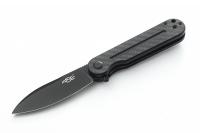 Нож складной Ganzo Firebird FH922-PT-CF сталь D2, рукоять чёрный Carbon, клинок Blackwash, Liner Lock